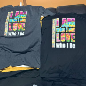 I am who I am Love who I be (Two Sets , Black, Dark Black)